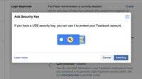 Facebook推出物理“安全密钥”支持以对抗黑客攻击