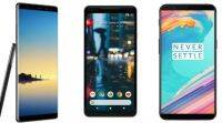 Techook的三大智能手机2017年: 银河笔记8、像素2 XL和一加5T